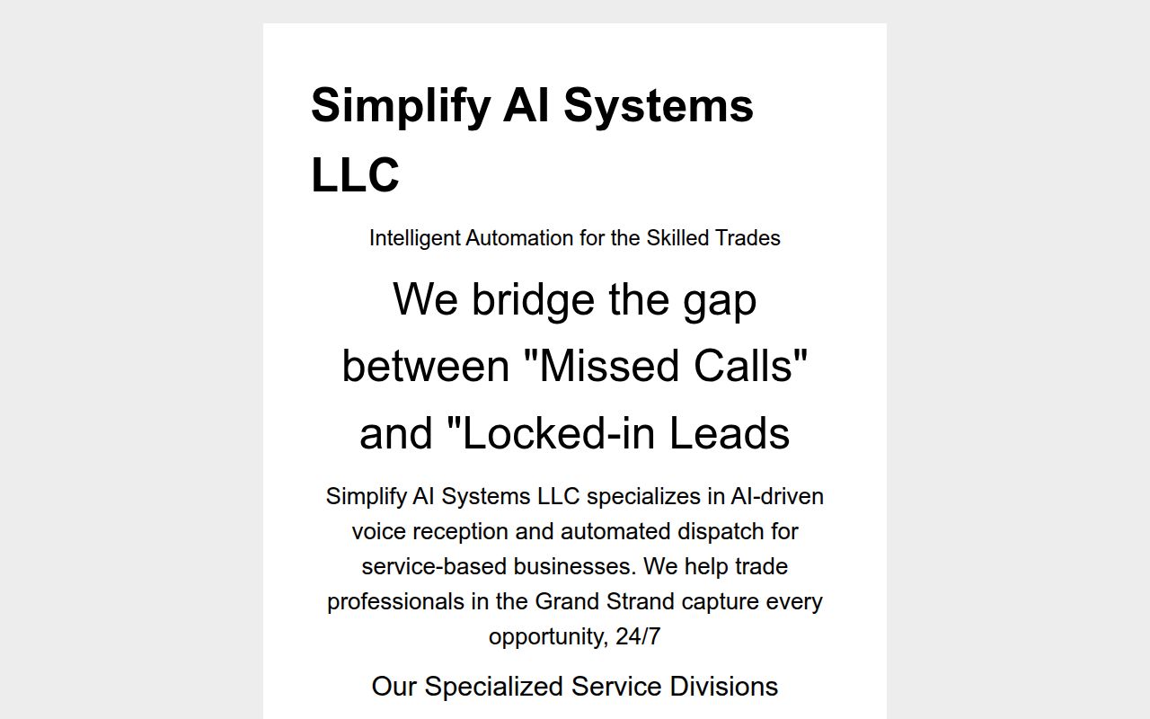 System Simplify Simplify AI Systems